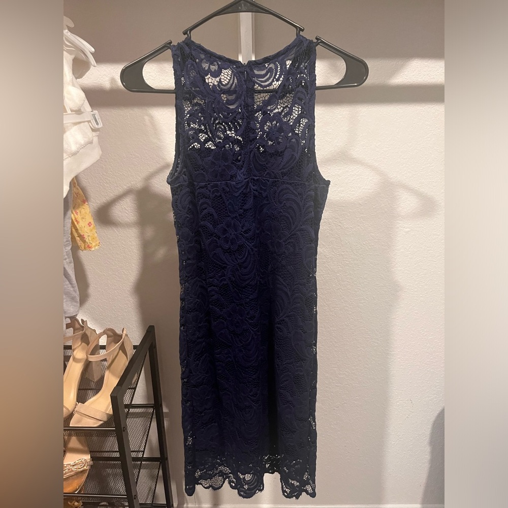 Navy blue formal dress